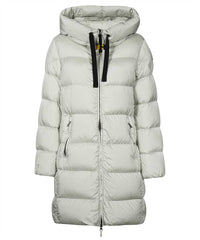 Harmony long hooded down jacket